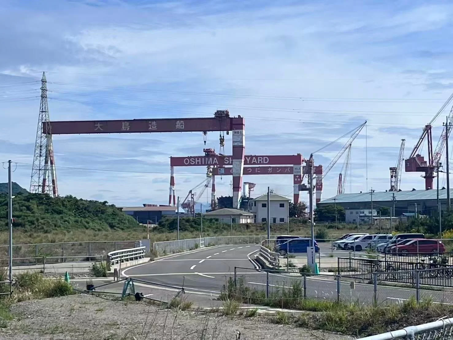 大島造船所の広大な敷地