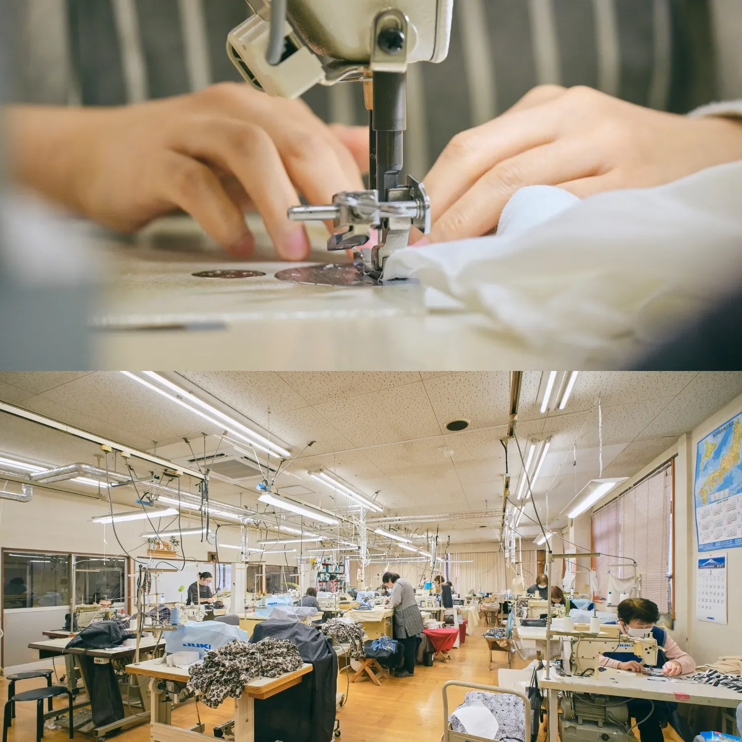 縫製工場の様子