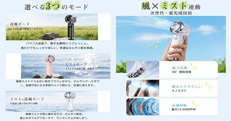 選べる3つのモード