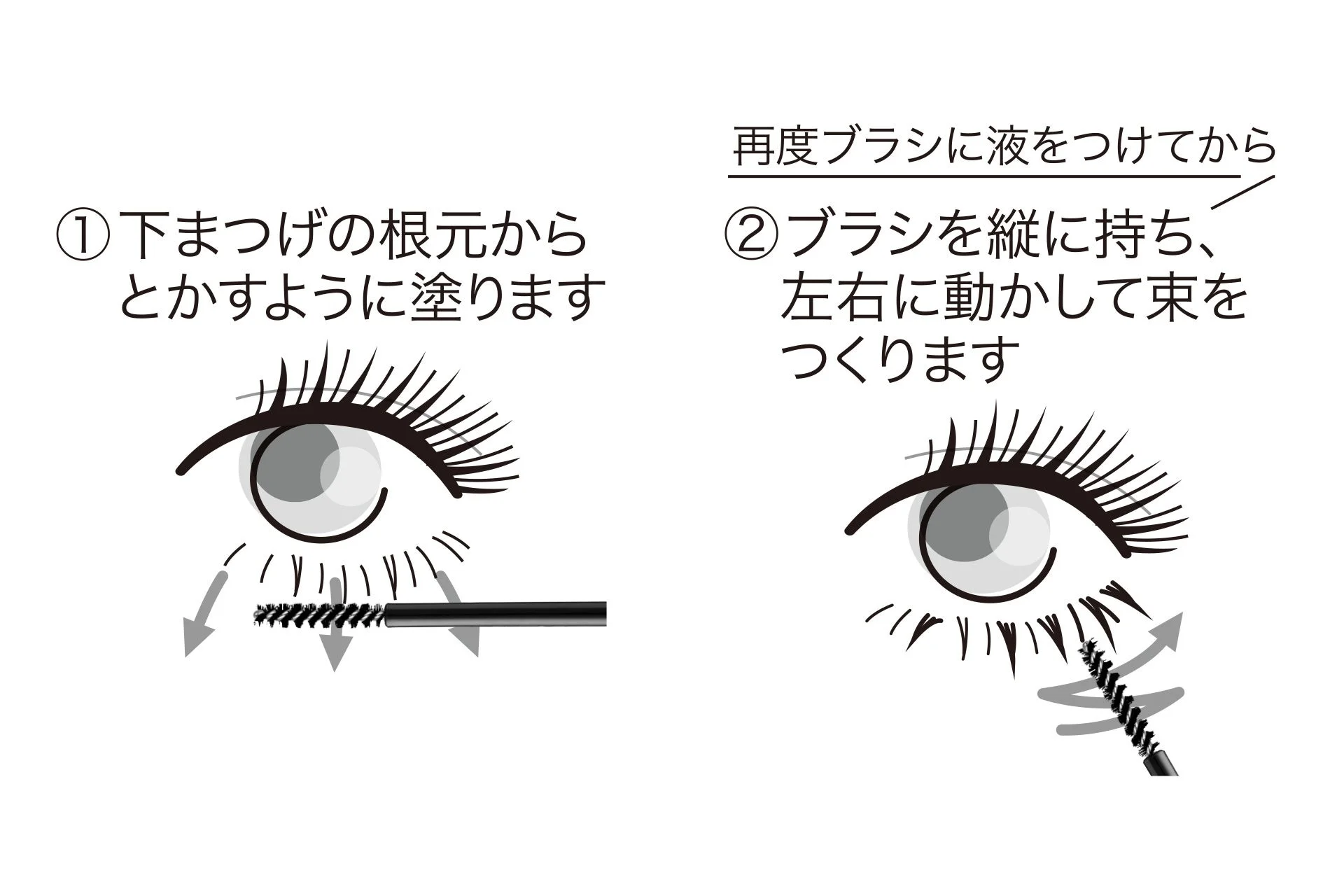 ナノグラヴィティマスカラ HOW TO MAKEUP