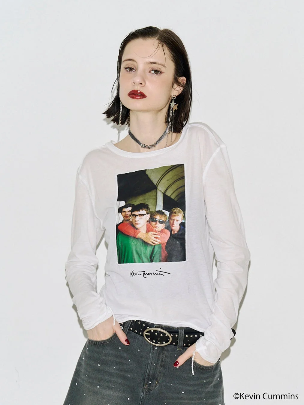 【KevinCummins×PosTokyo】シアーロングスリーブTシャツ