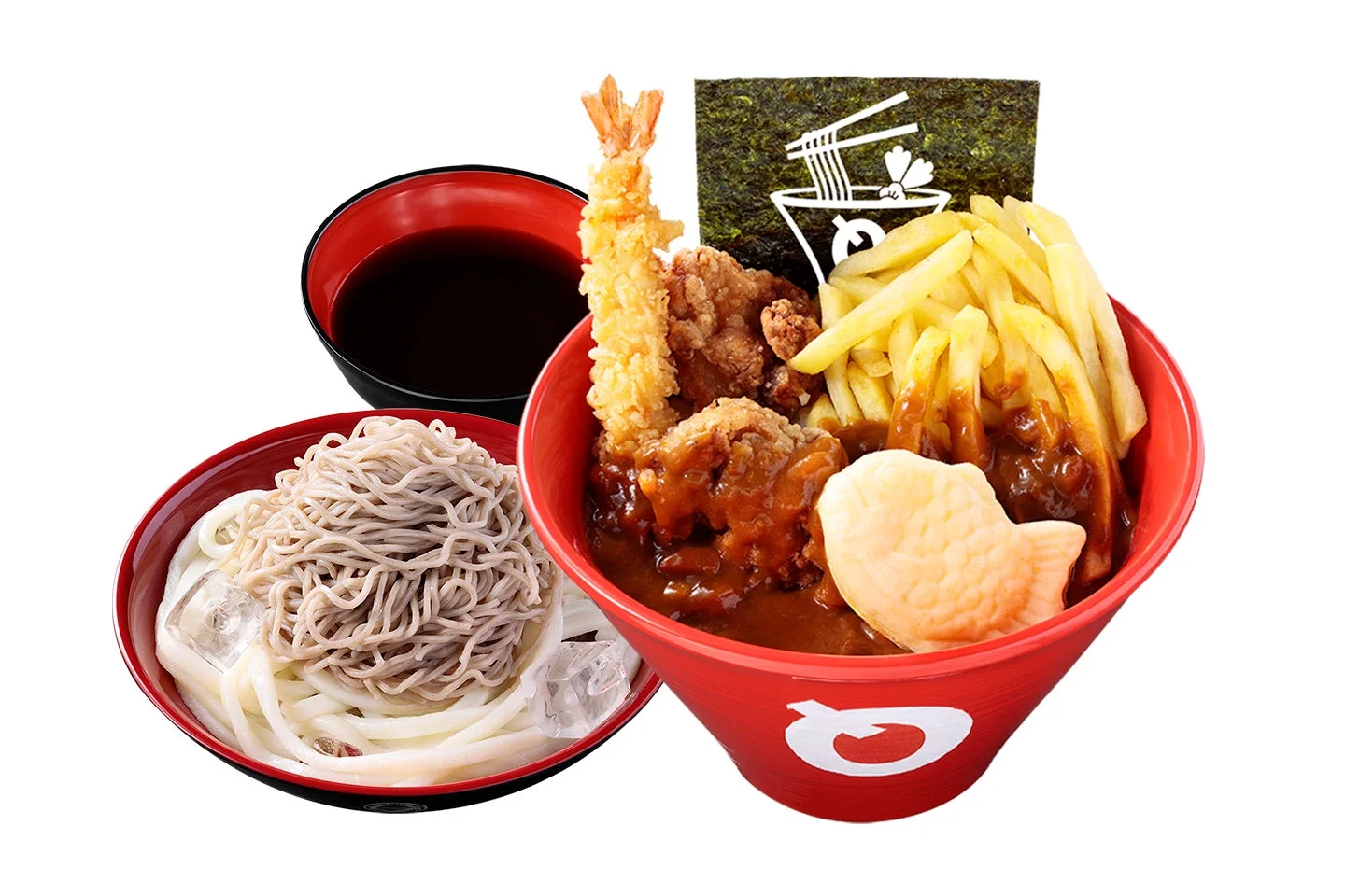 冷やし麺とカレーセット