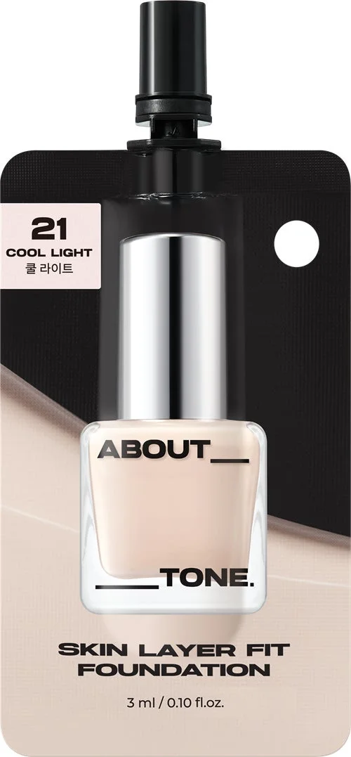 ABOUT_ TONE. SKIN LAYER FIT FOUNDATION ファンデーションサンプルパウチ
