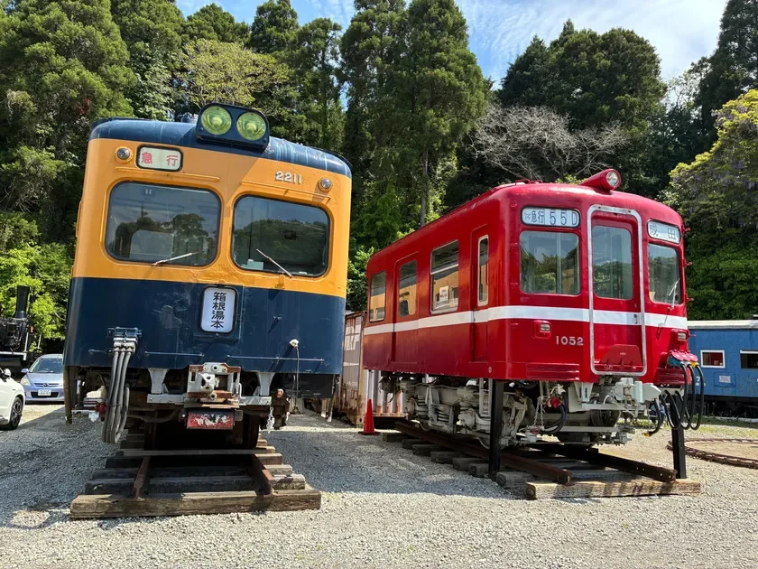 ポッポの丘の展示車両(ブルートレイン放送体験)
