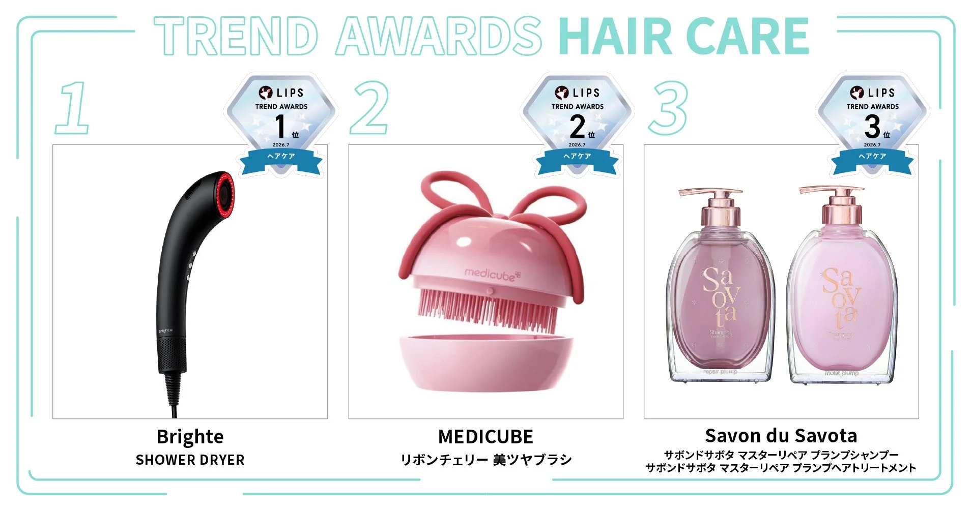 LIPS月間トレンド賞 2026年7月 ヘアケア部門