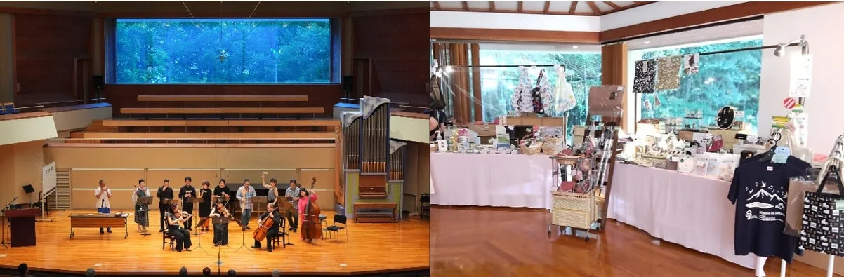 コンサートホールでの演奏風景