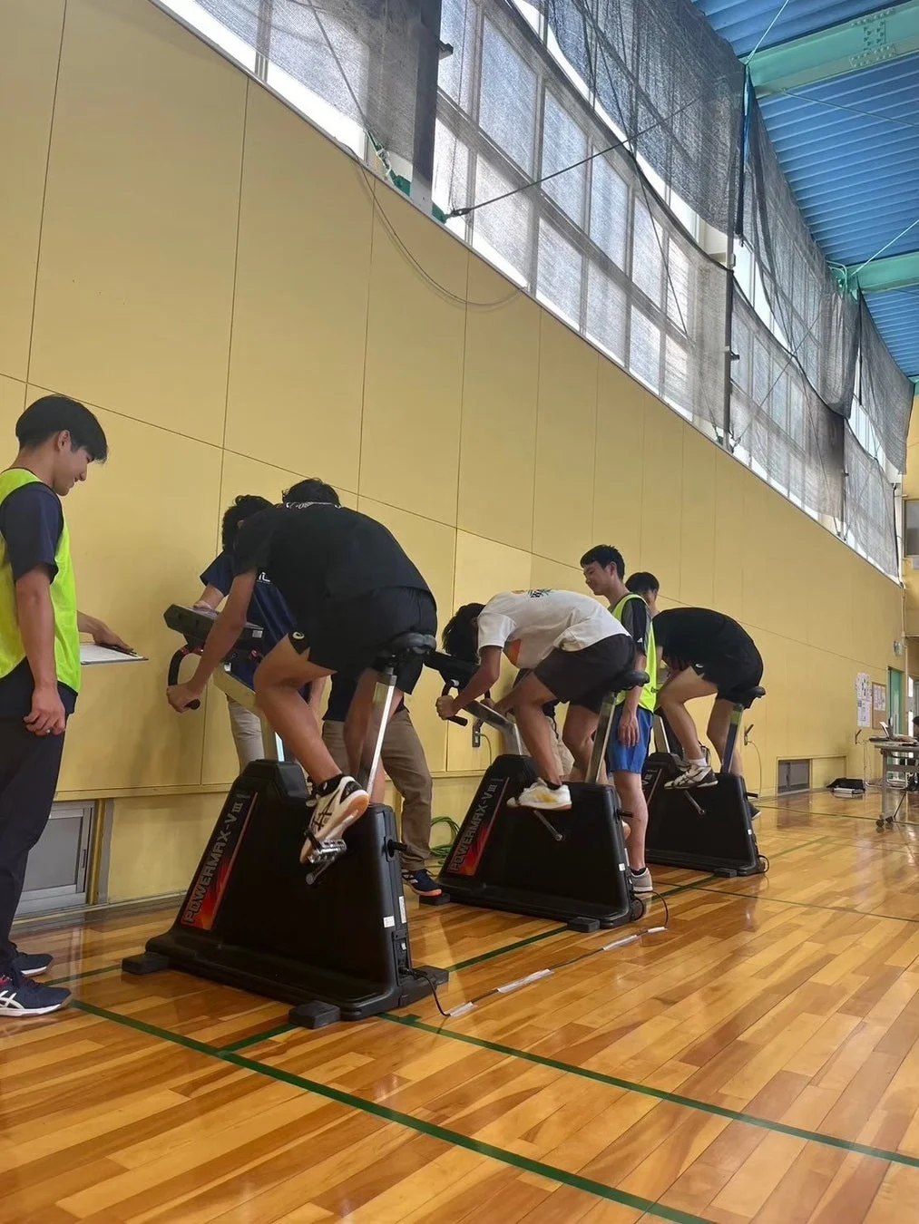 無酸素パワーテストの様子