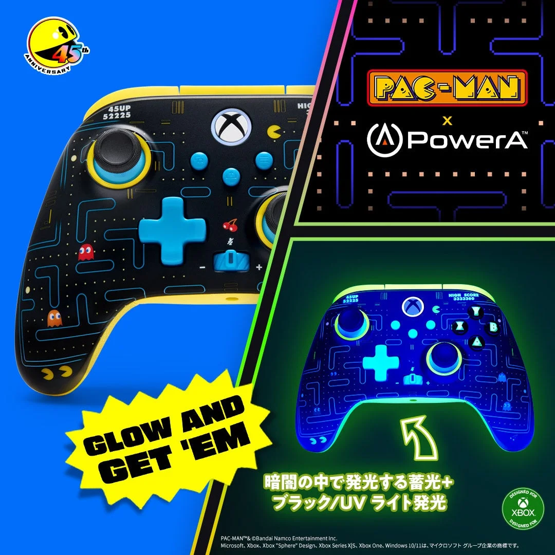 PowerA ワイヤレスコントローラー for Xbox Series X|S - パックマンSE