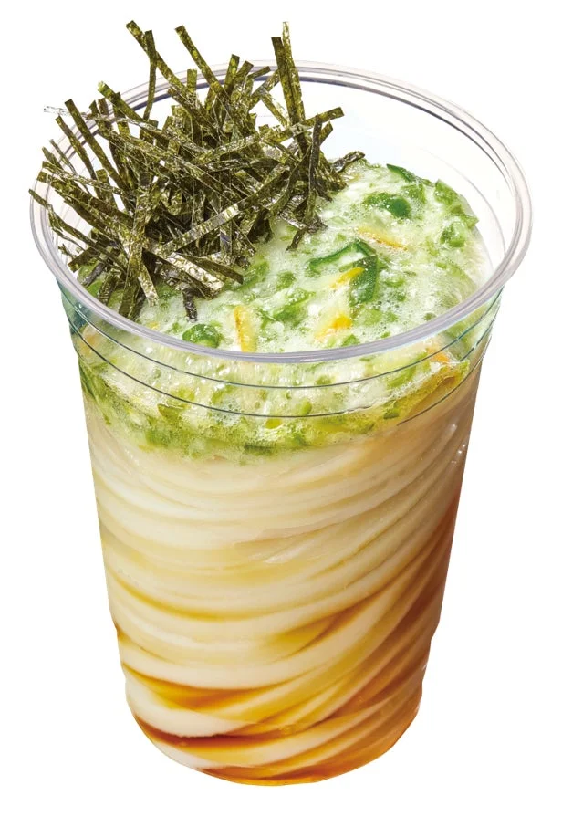 オクラとろろシェイクうどん