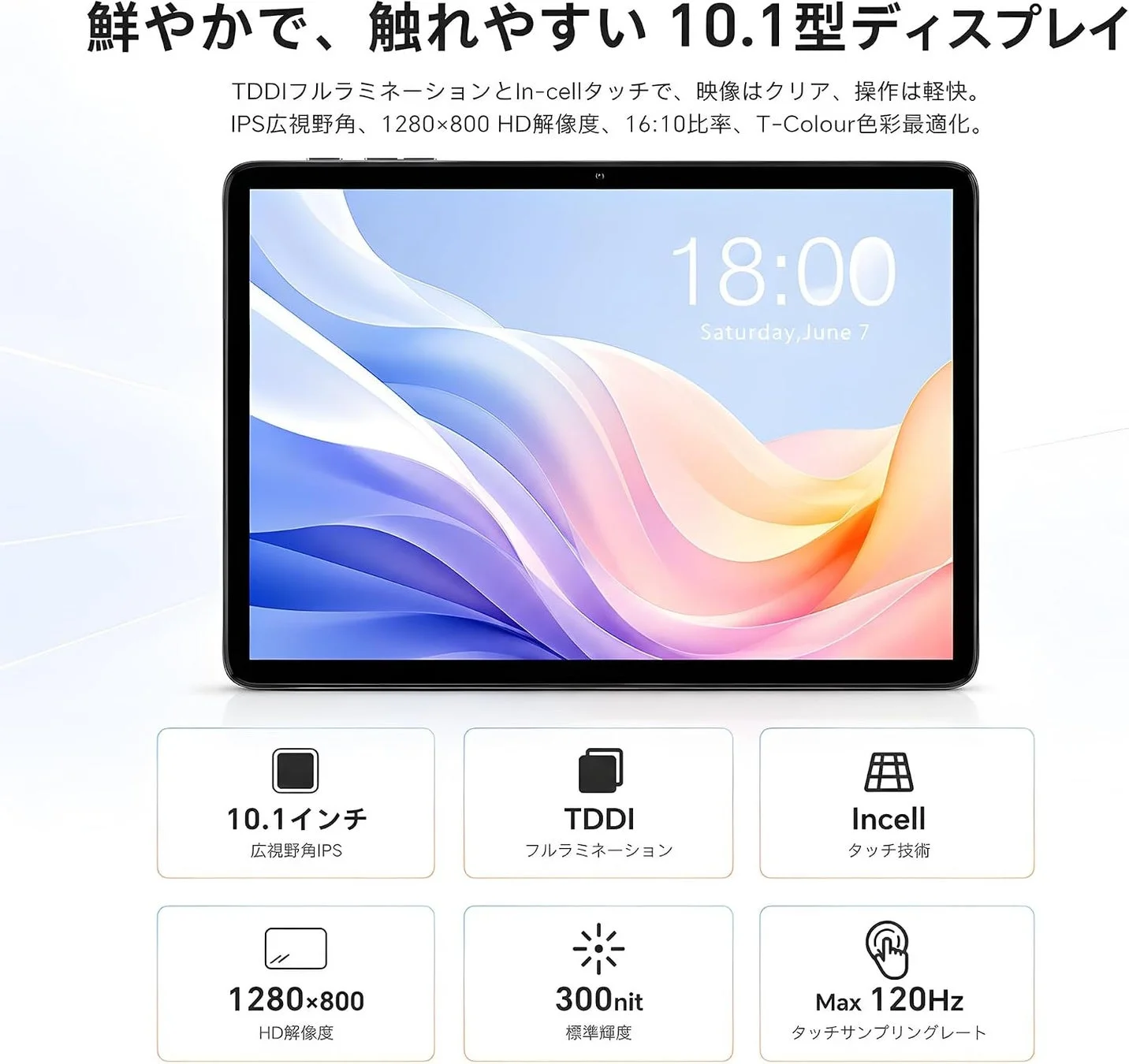 10.1インチIPSディスプレイとWidevine L1