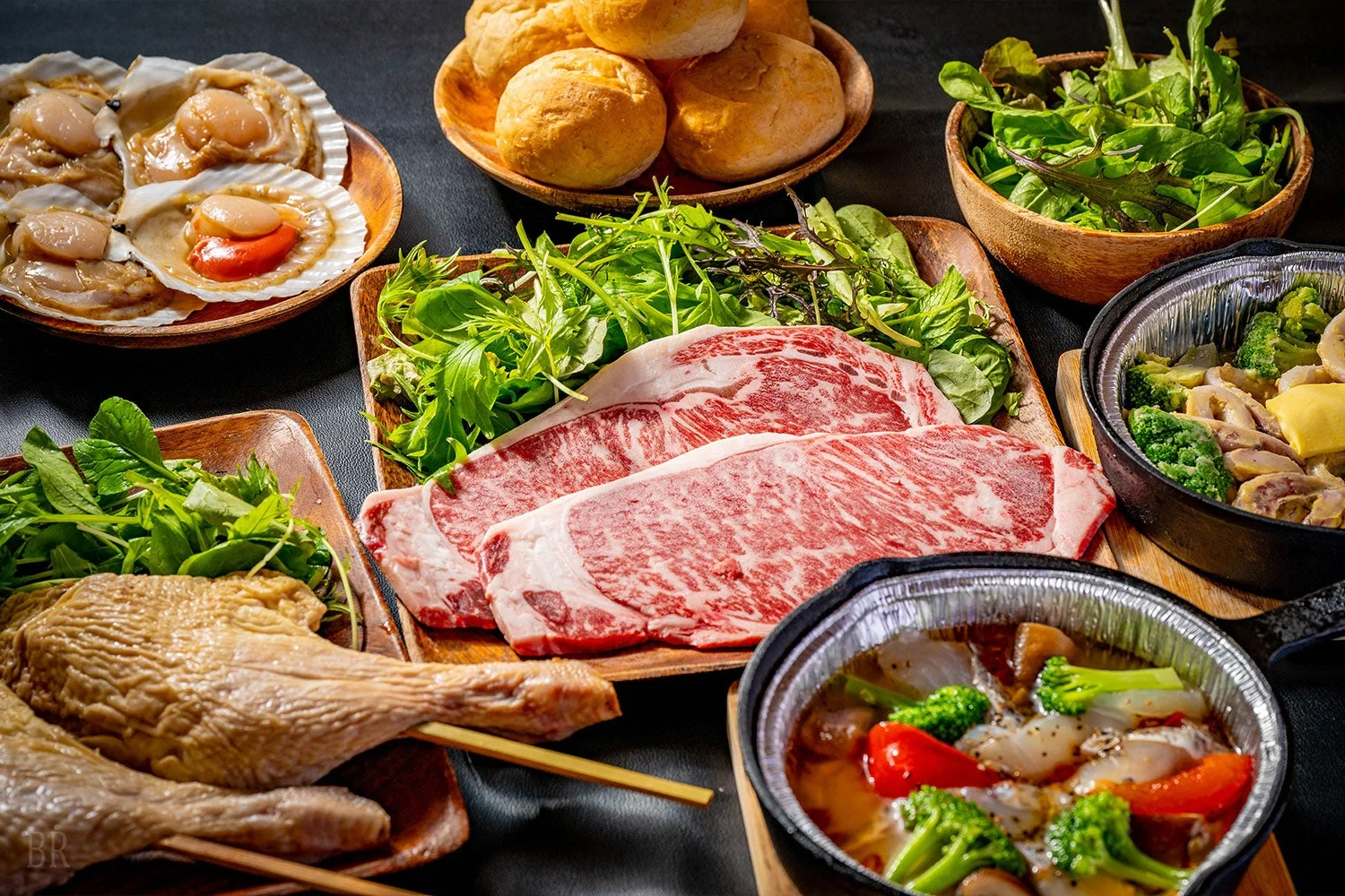 豪華なBBQ食材