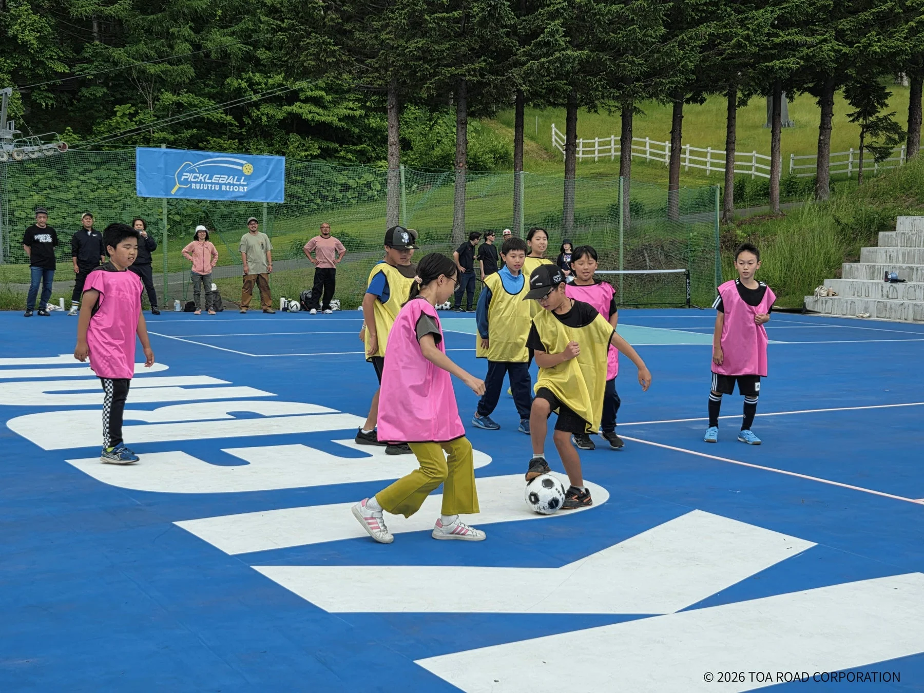サッカー教室の様子