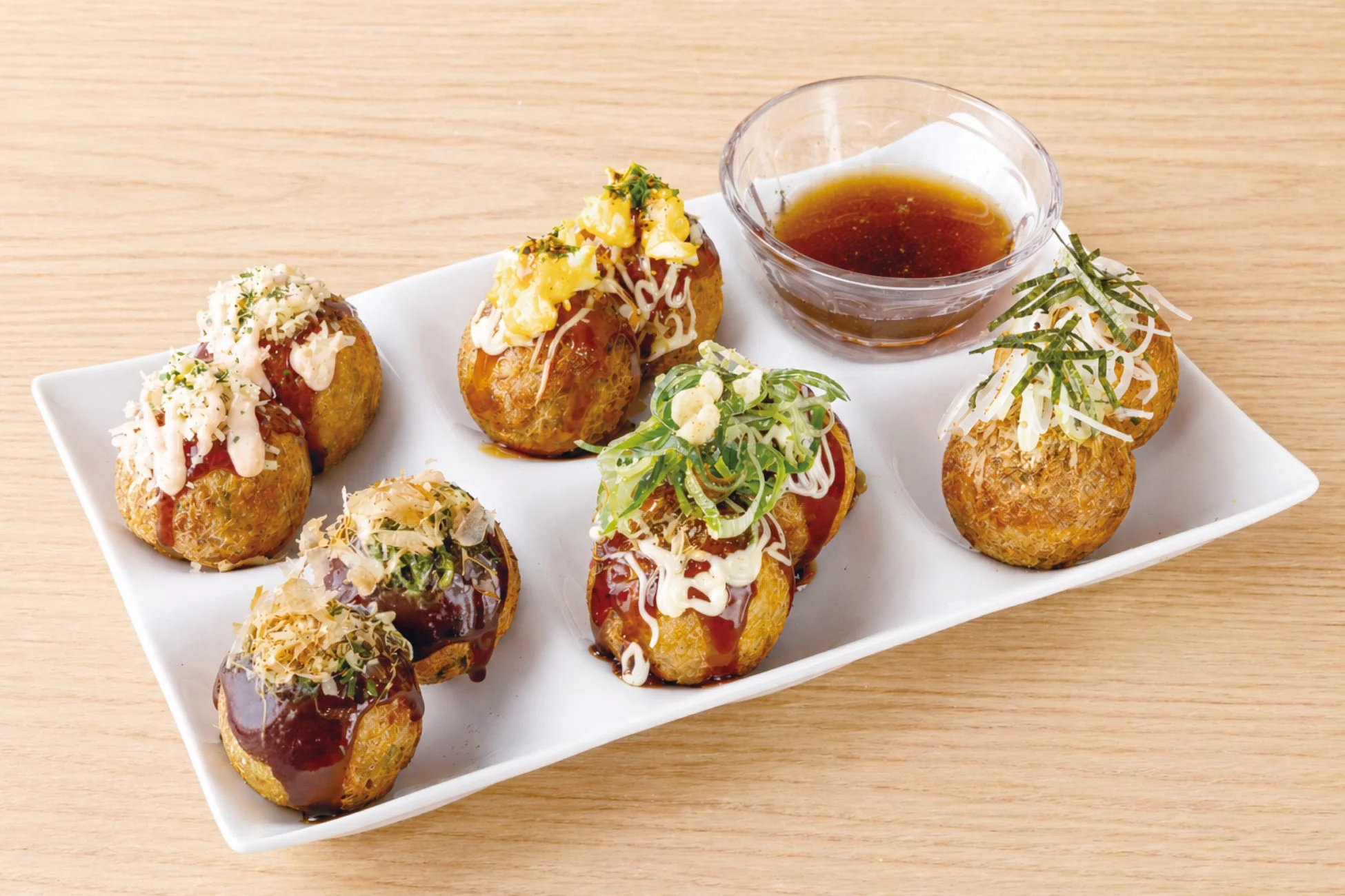 たこ焼きの盛り合わせ