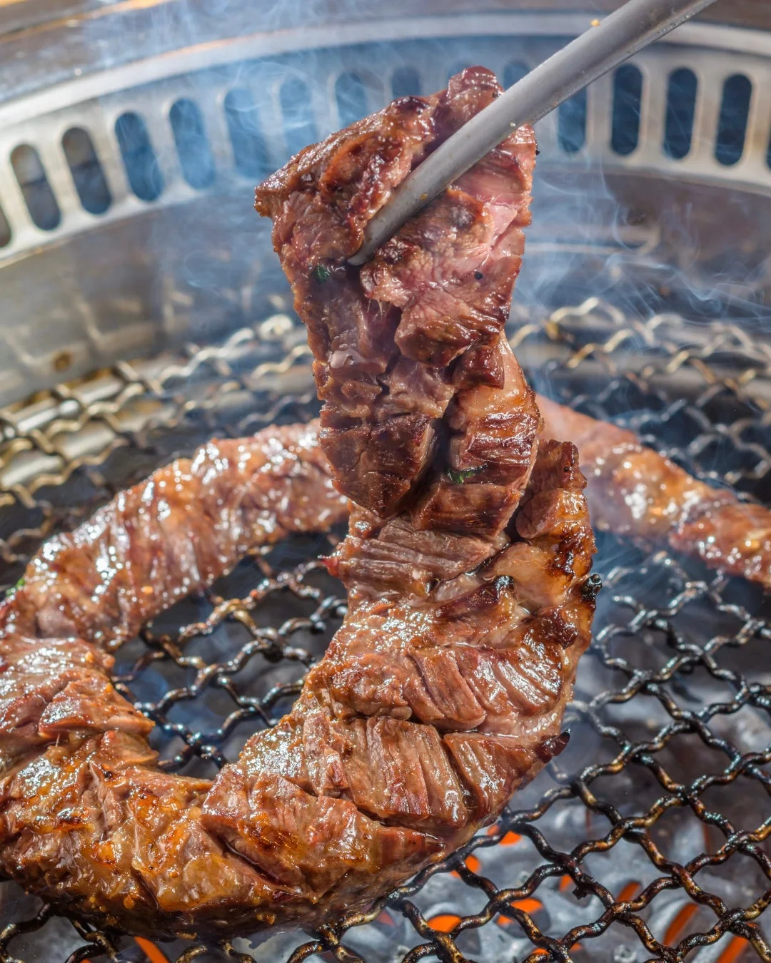 焼かれているハラミ