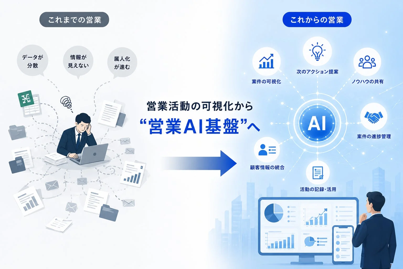 営業活動の可視化から営業AI基盤へ