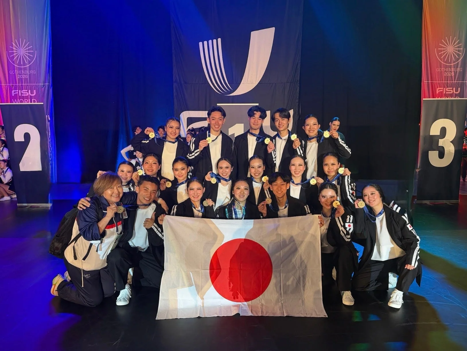 FISU世界大学チアリーディング選手権大会での表彰