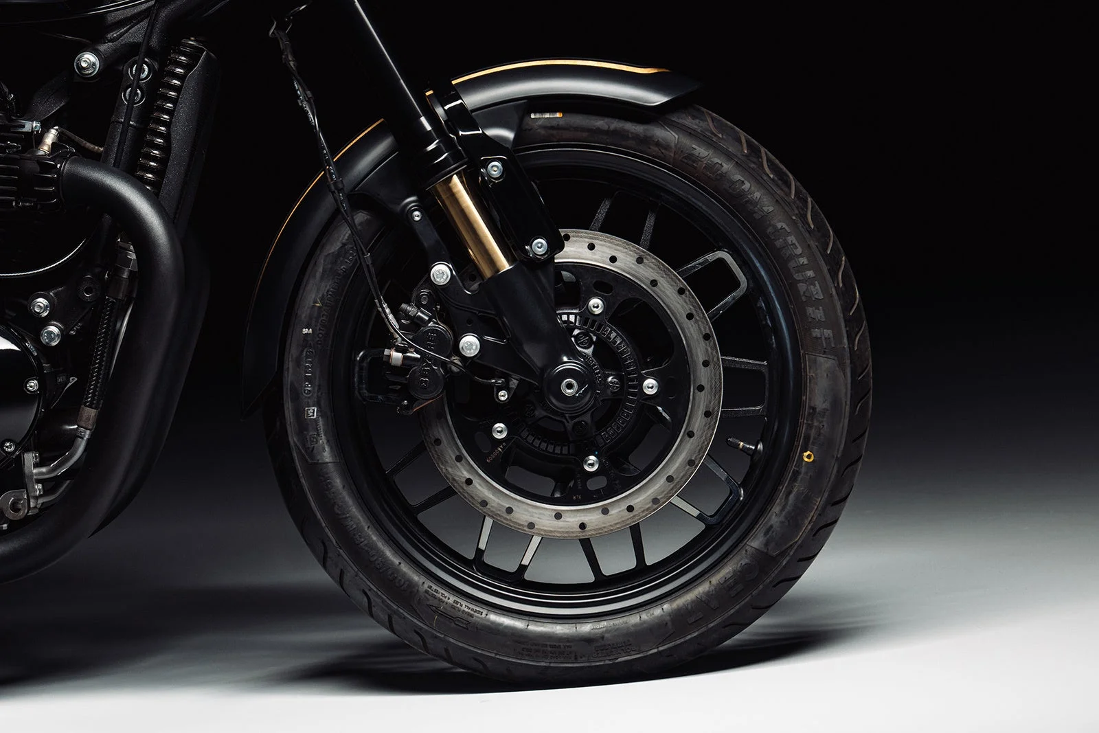 バイクのフロントホイール