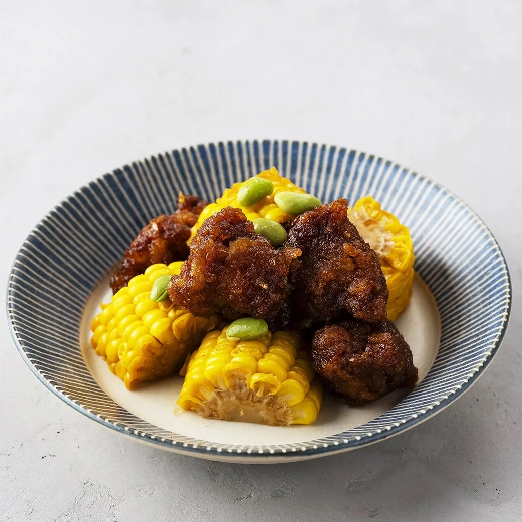 まつおか とうもろこしと豚肉の揚げ煮