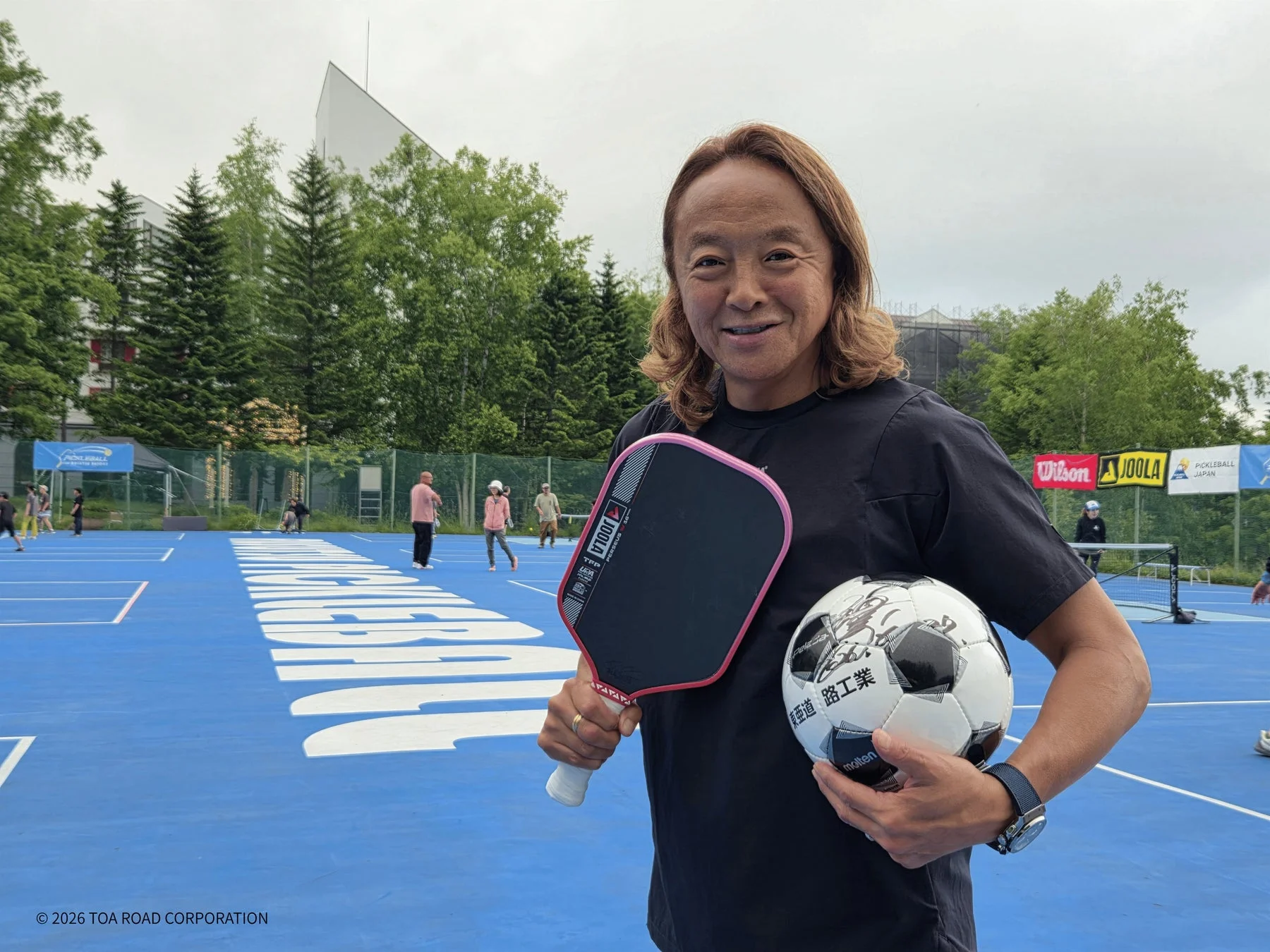 北澤豪氏もピックルボールを体験