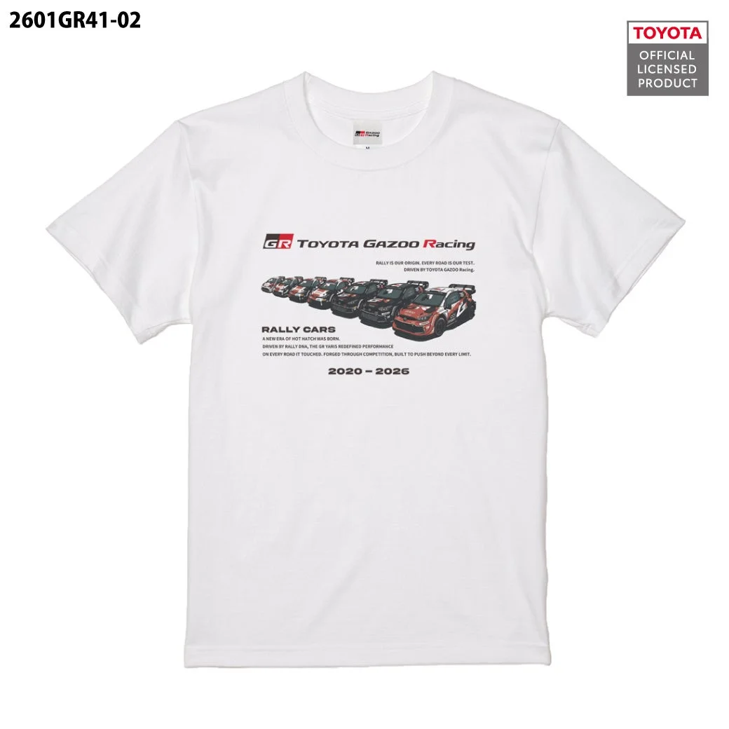 TOYOTA GAZOO Racing監修 歴代ラリーカーTシャツ