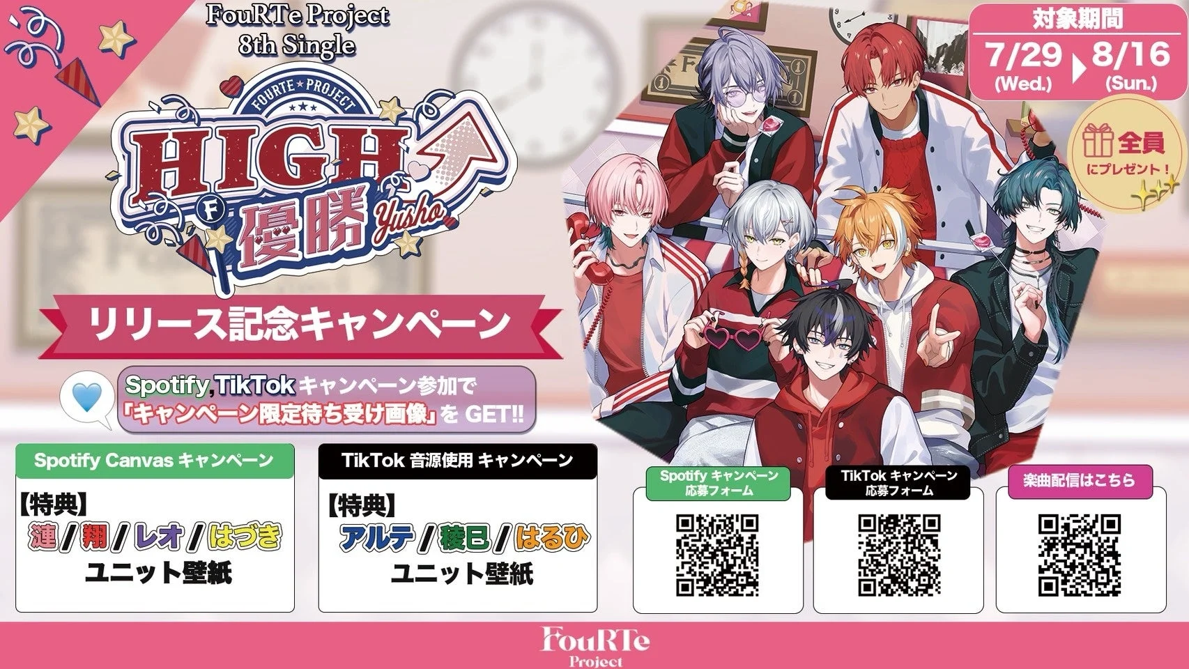 FouRTe Project 8thシングル『HIGH⤴優勝』リリース記念キャンペーン