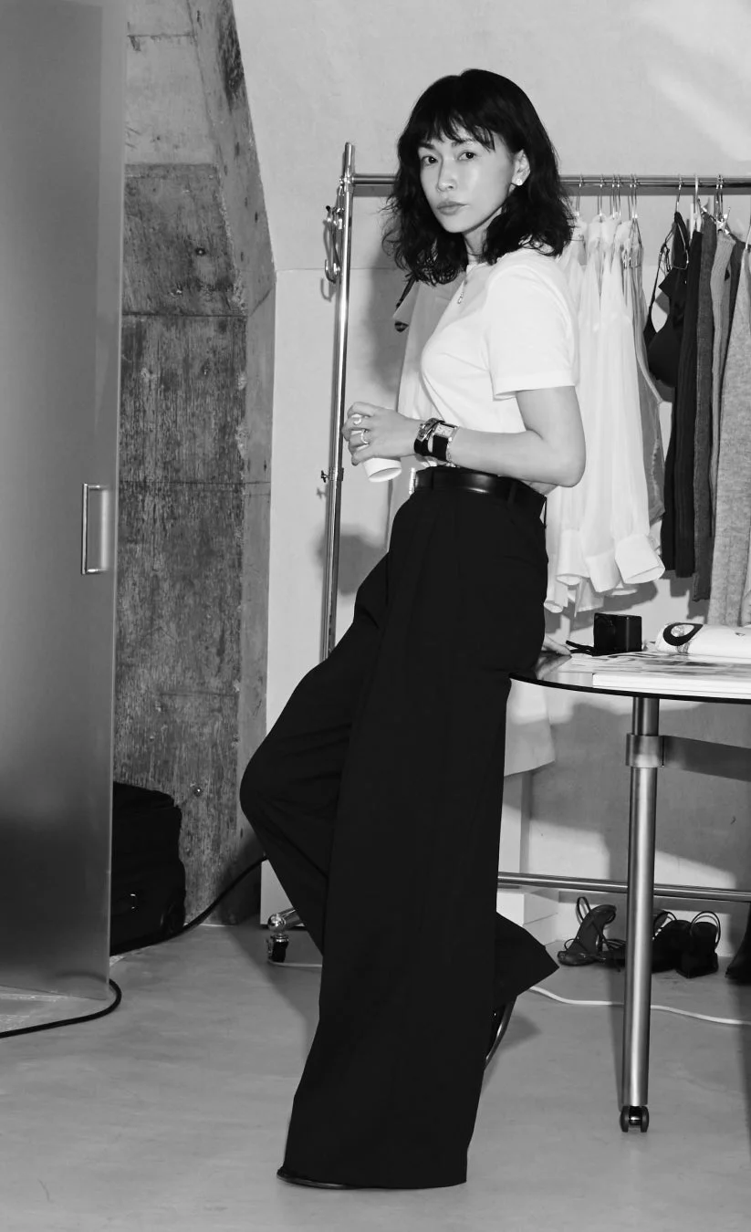 長谷川京子さんのモノクロ写真