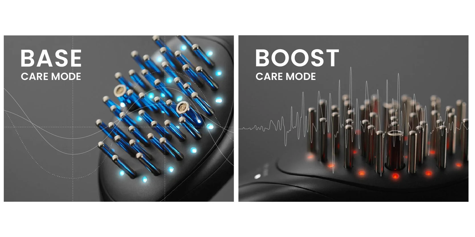BASEケアモードとBOOSTケアモード