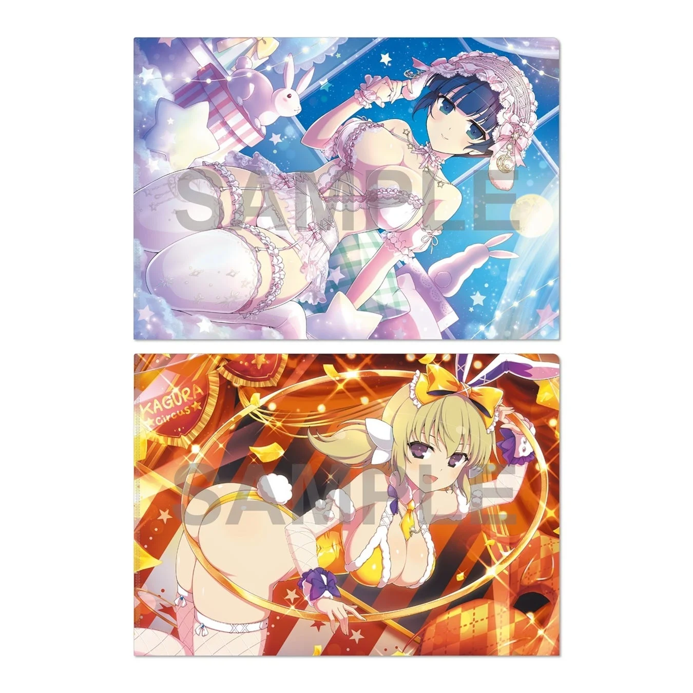 A4クリアファイル2枚セット(夜桜&華風流)