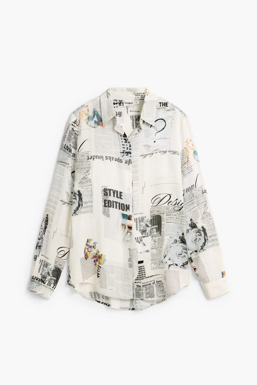 Desigual ニュースペーパープリント シャツ