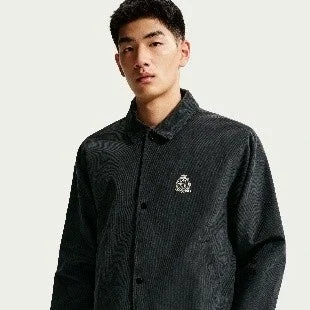 メンズ コーデュロイ コーチ ジャケット Black