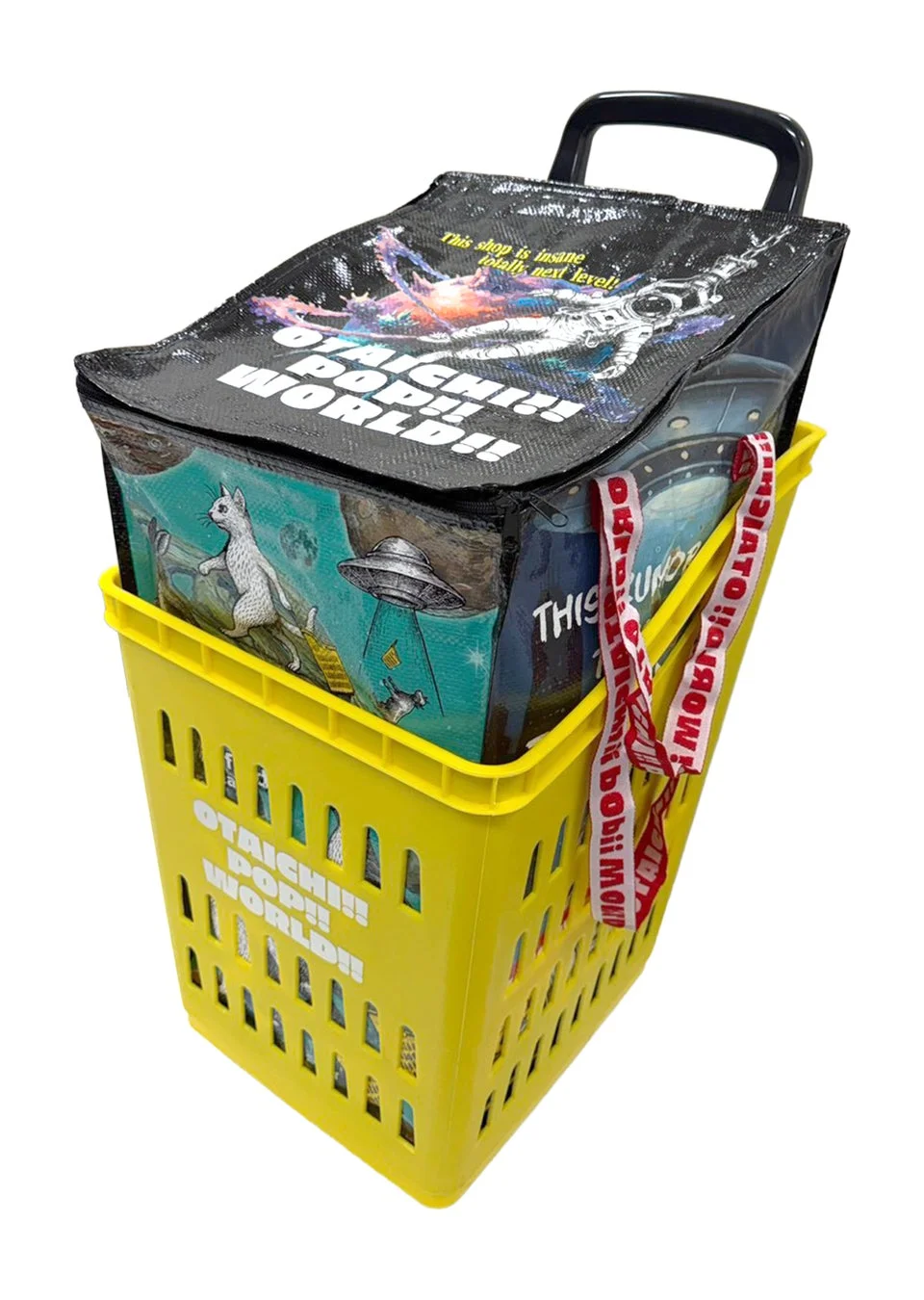 プライズカートバッグをカートに入れた様子
