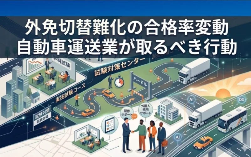 外国人ドライバー採用の課題と対策のインフォグラフィック
