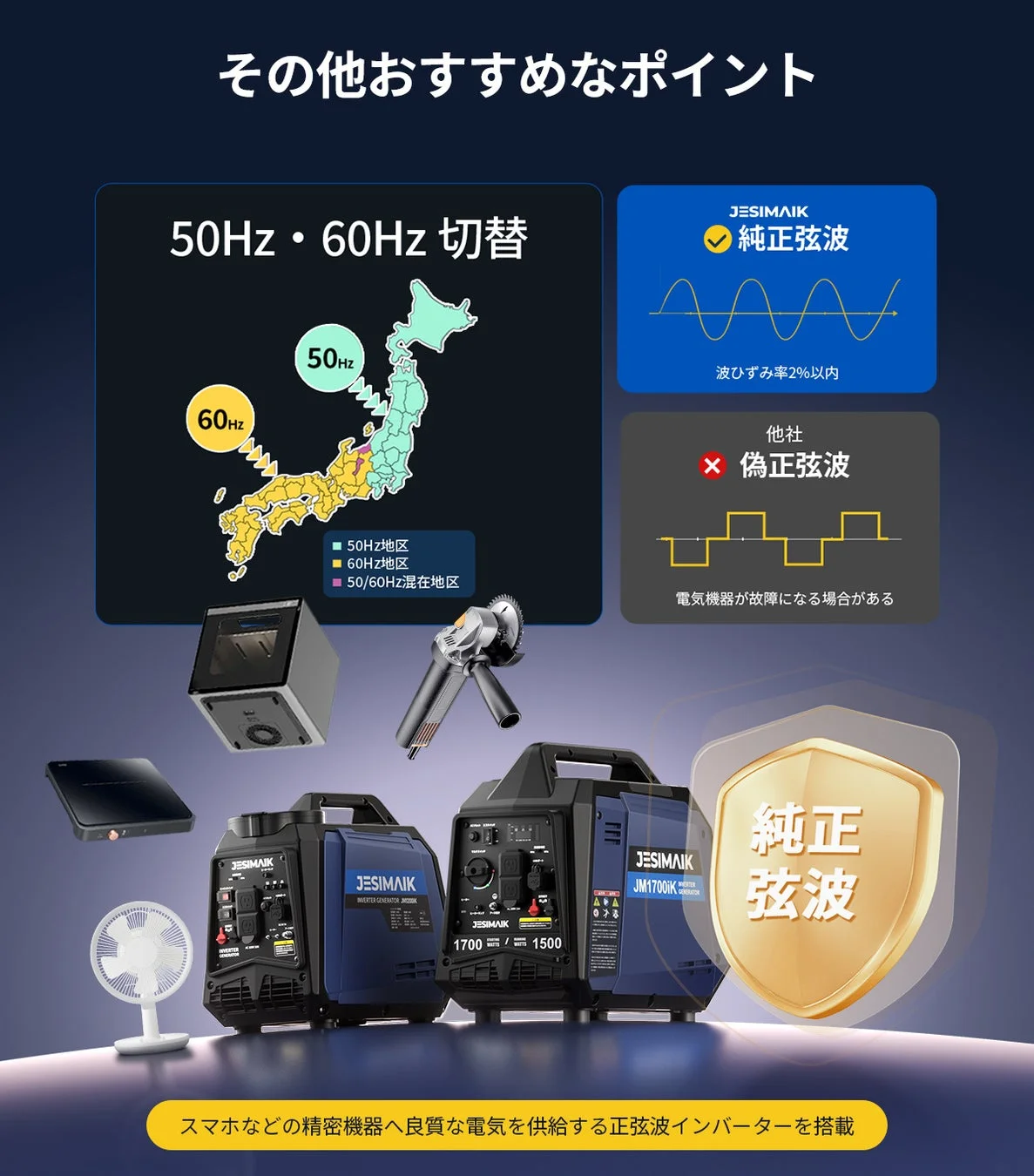 JESIMAIKのインバーター発電機を紹介