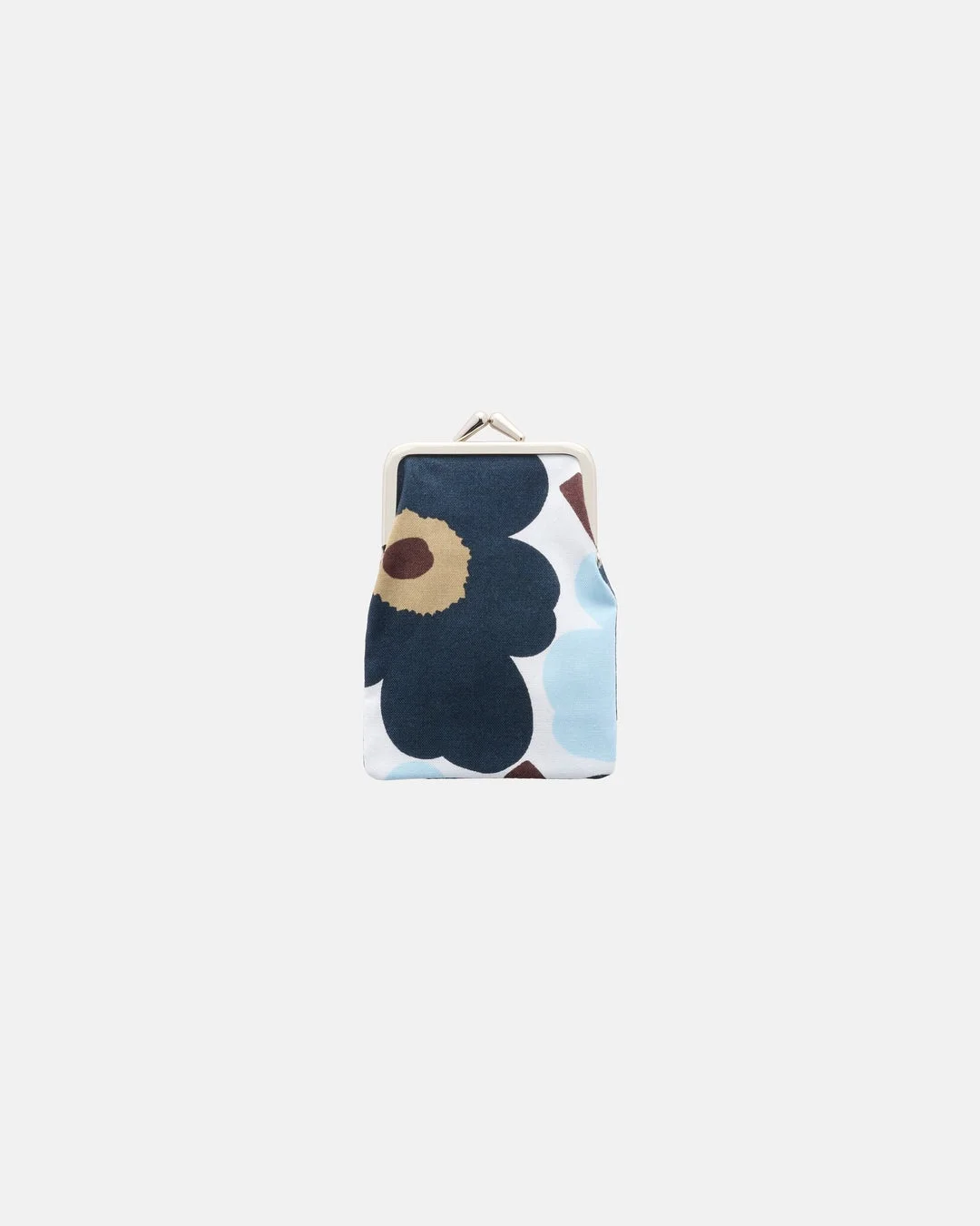 ポップアップショップ先行の青いウニッコ柄がま口財布