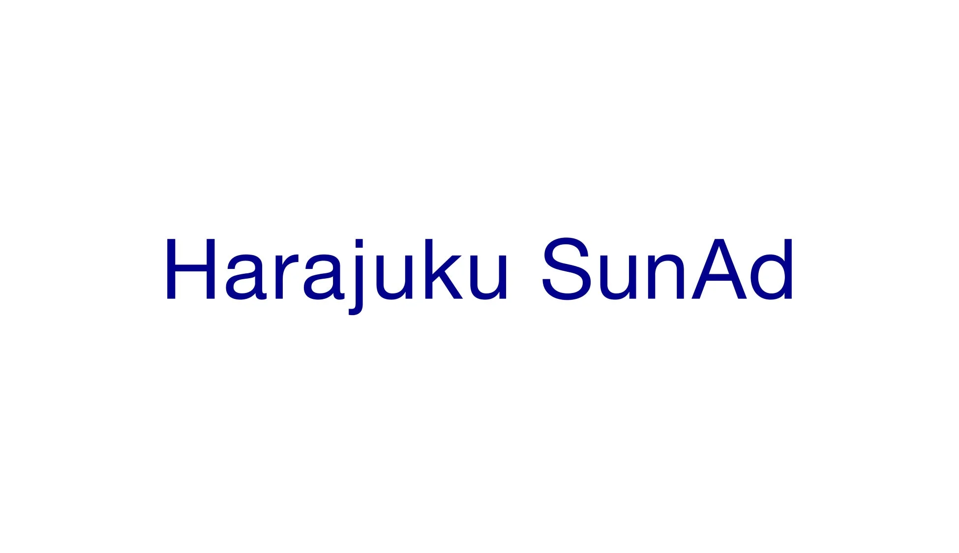Harajuku SunAdロゴ