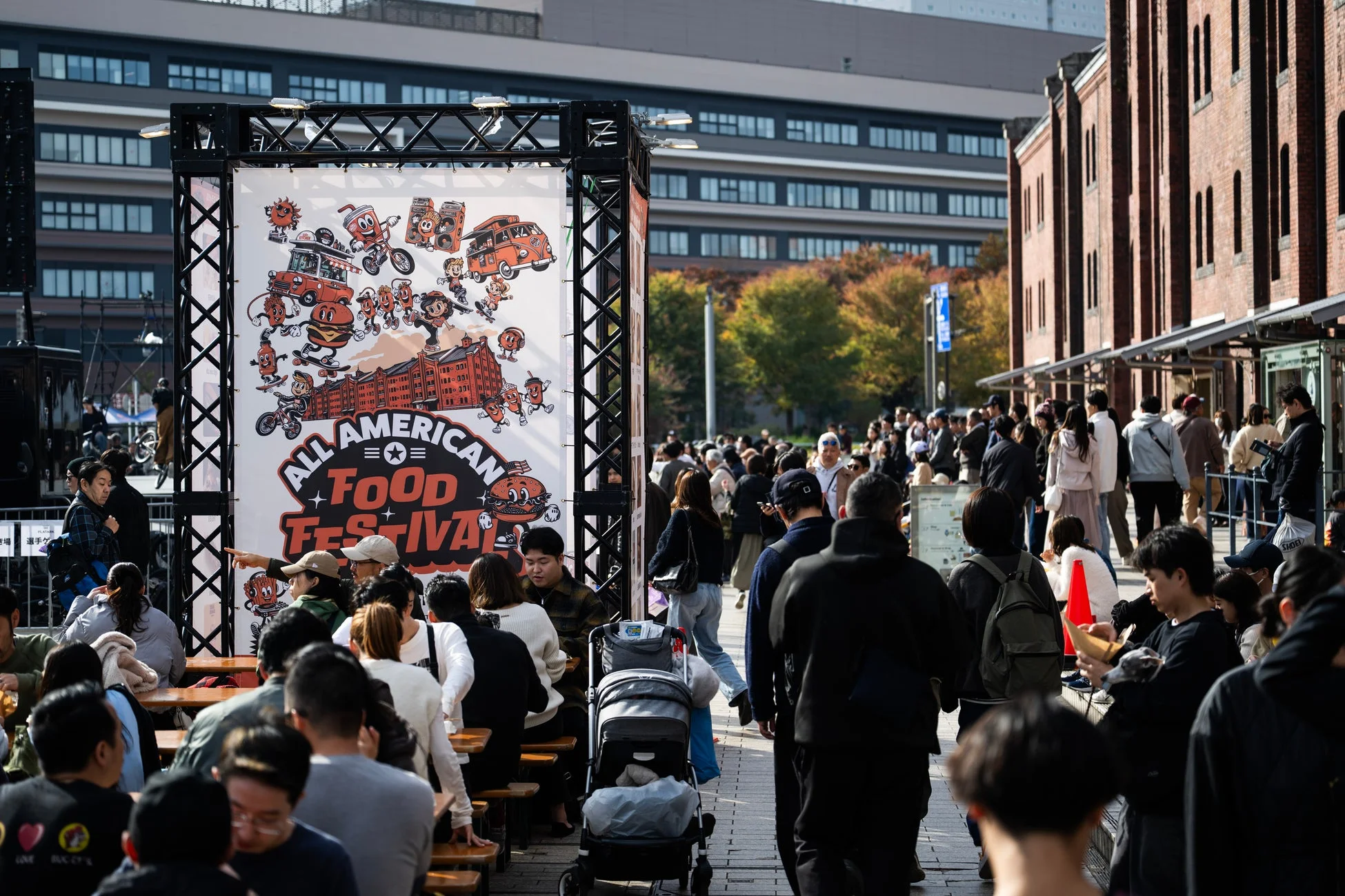 ALL AMERICAN FOOD FESTIVALの賑わい