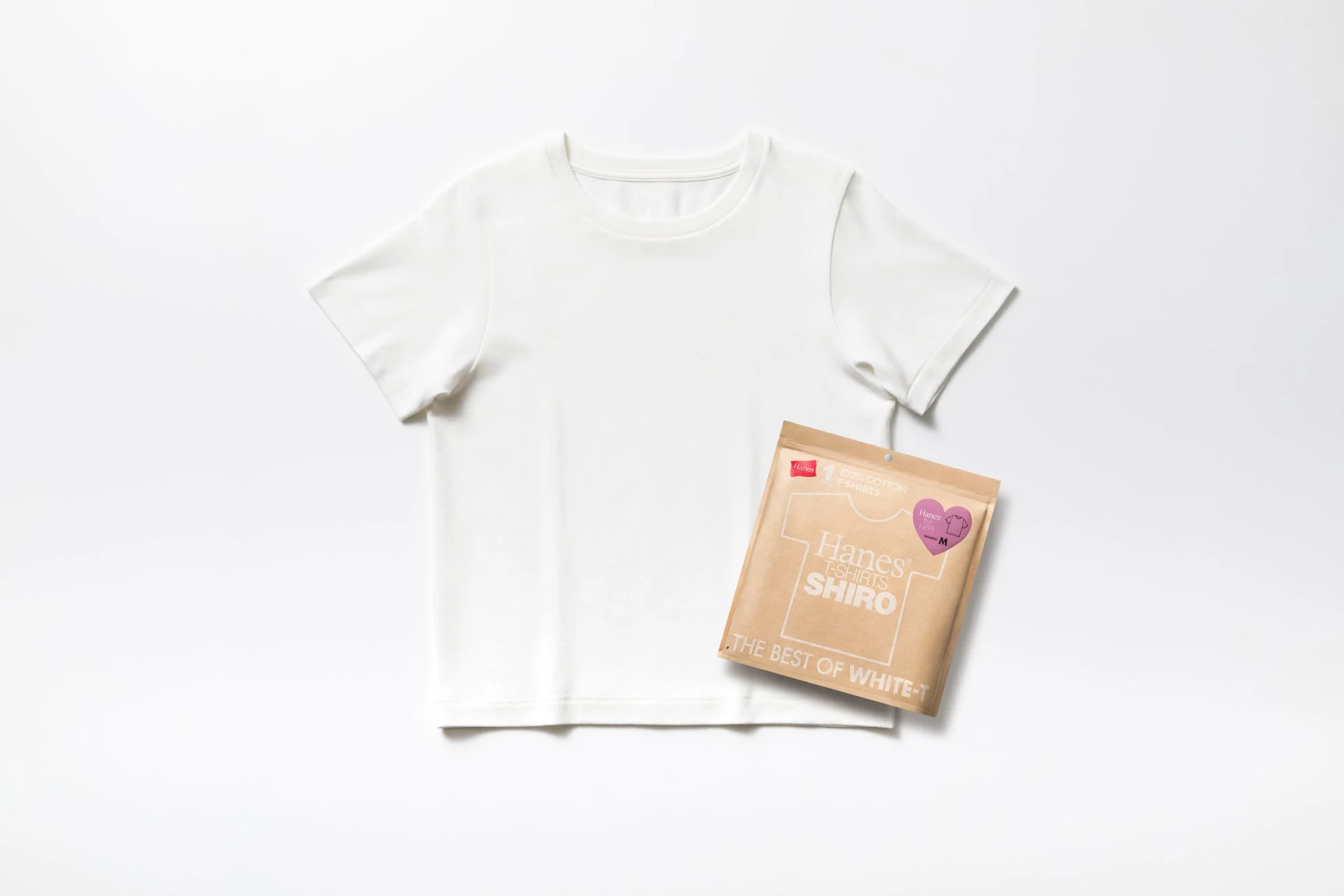 Hanes T-SHIRTS SHIRO for HER パッケージ