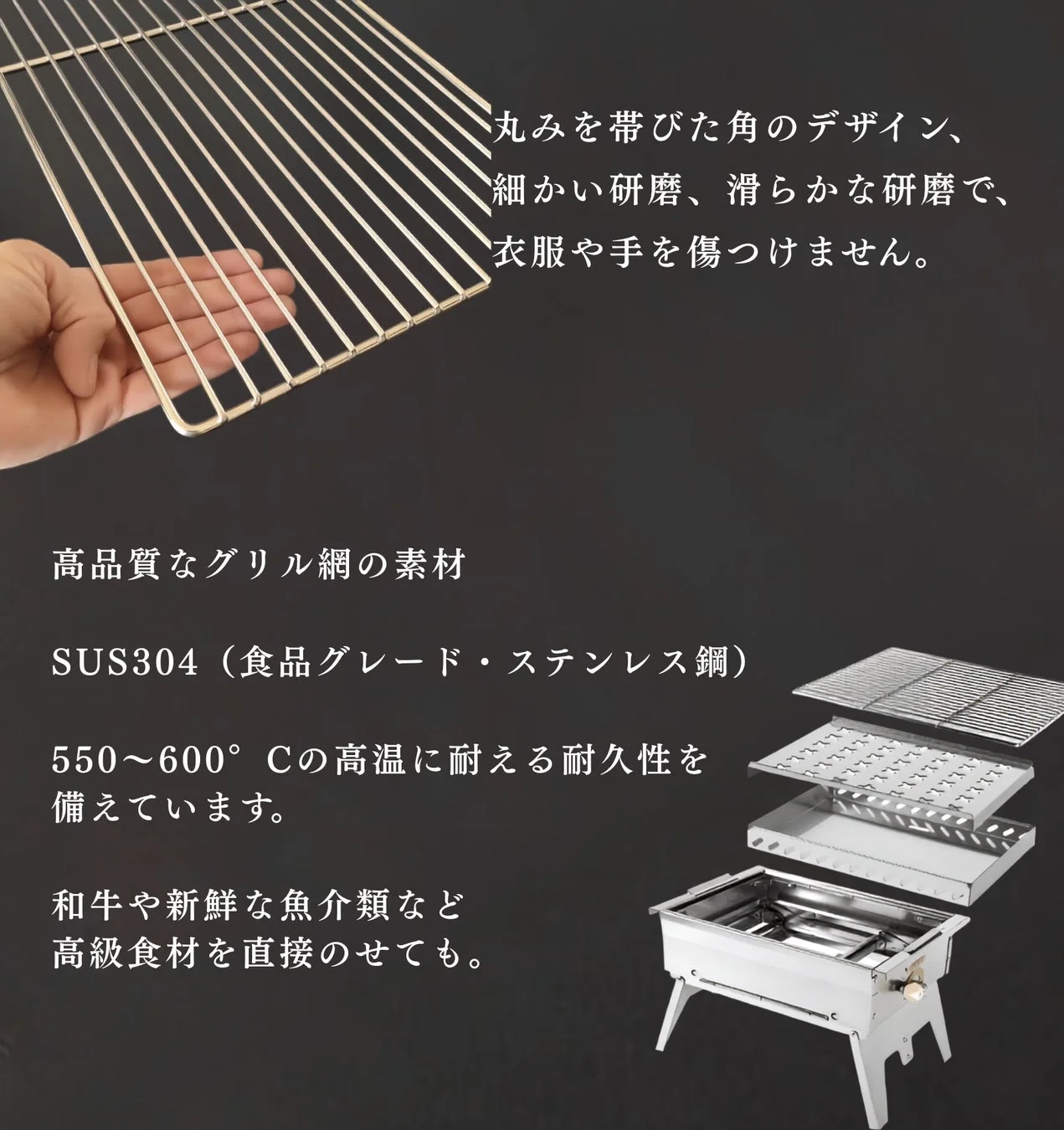 高品質グリル網