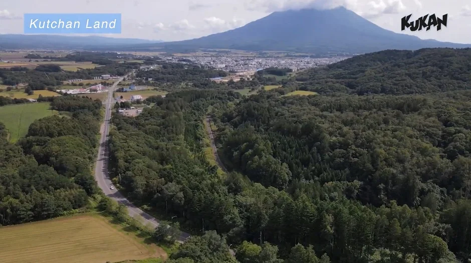 倶知安町の空撮