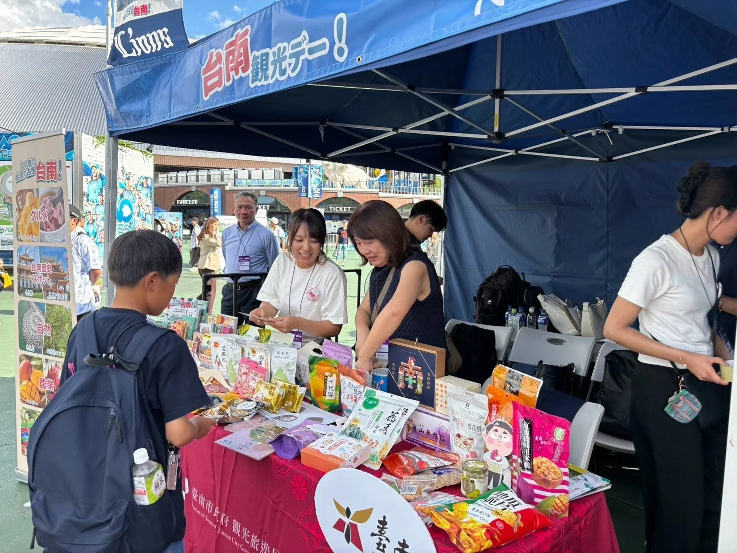 台南グルメの展示