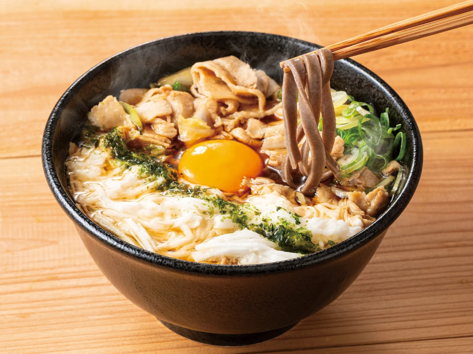 とろろ肉そば