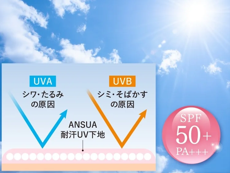 UVA/UVB防御の図