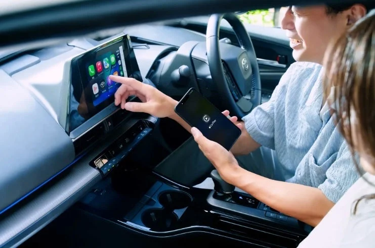 車内CarPlay操作