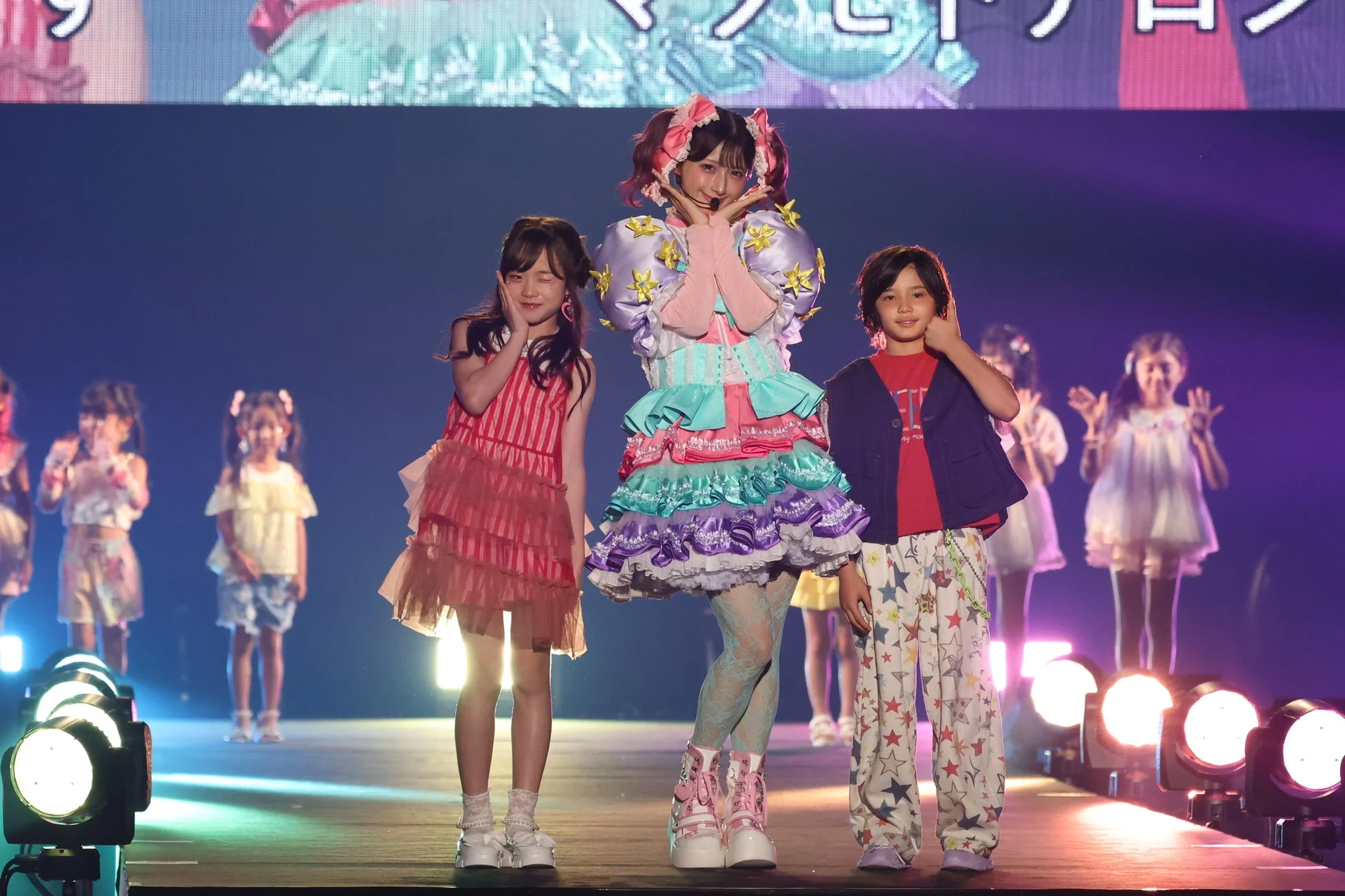 キッズモデルと女性モデル