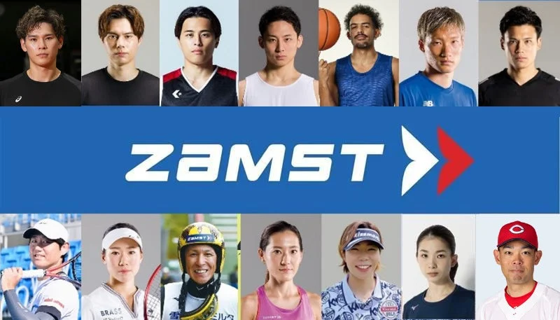 ZAMSTパートナーズのアスリート集合写真