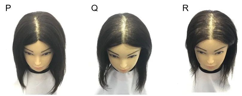 頭髪モデルP,Q,R