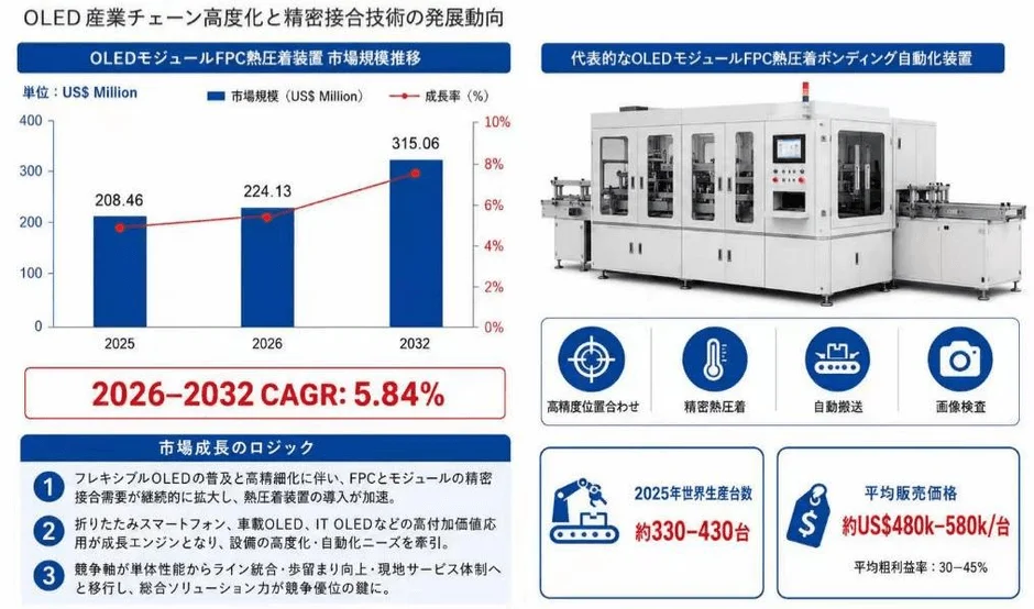 OLED産業チェーン高度化と精密接合技術の発展動向