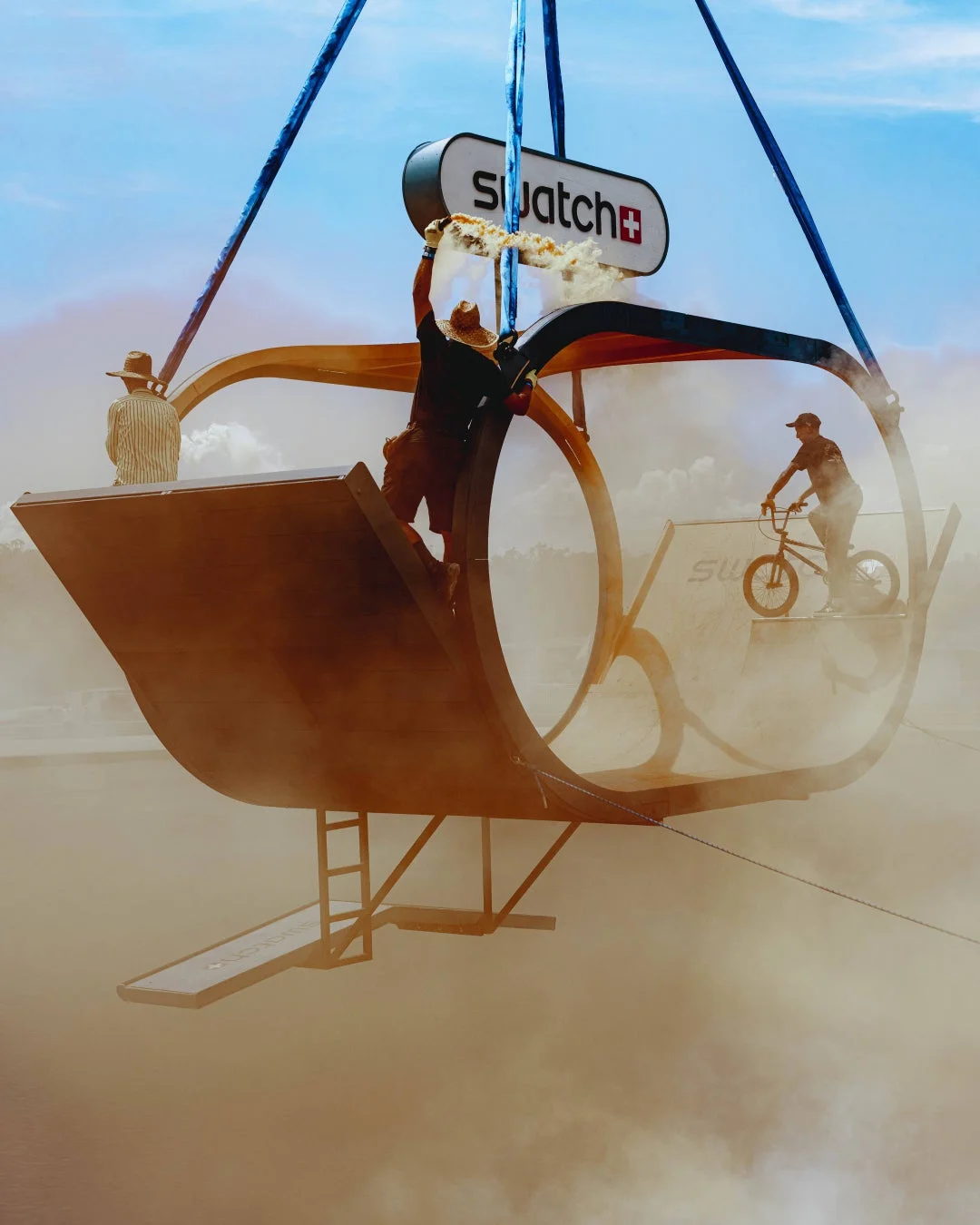 BMXライダーのパフォーマンス