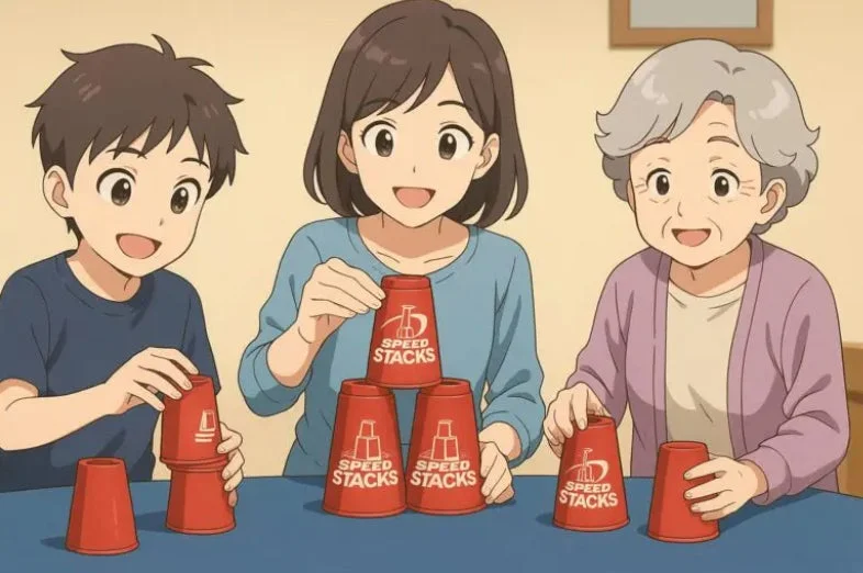家族で楽しむスポーツスタッキング