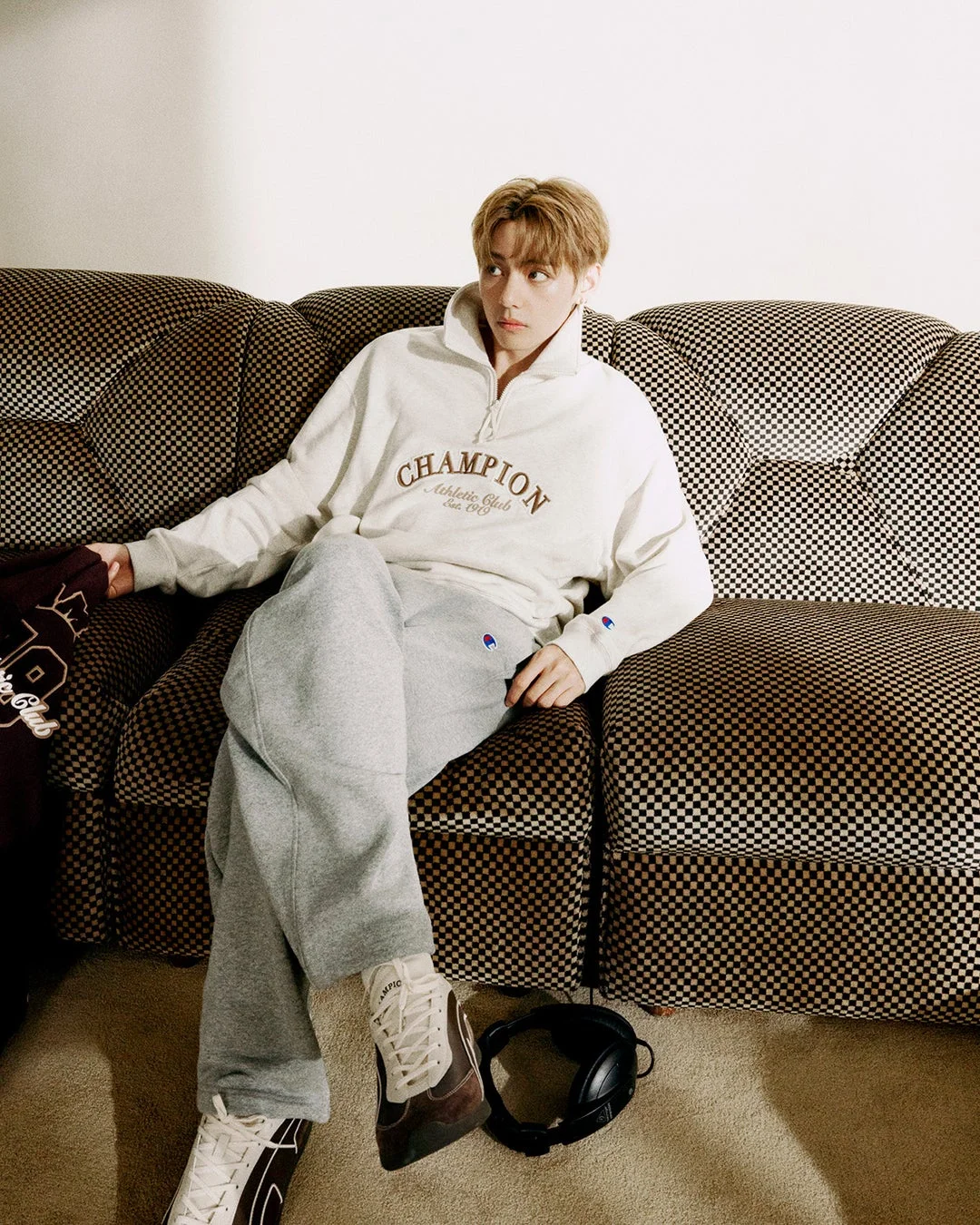 Male on couch